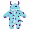Roupas de Bebê para Outono, Macacão Espesso Peça Única, Pijama Infantil, Roupa para Exterior, Roupas Infantis Anyang, Macacão de Engatinhar Manga Longa Classe A