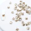 Uñas postizas de internet Mariposa de cristal Aurora mágica punta de dedo amor Diamante K9 pequeño puntiagudo transparente 10 accesorios