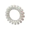 Cordón de Tela Colorido Blanco Medio para Teléfono, Lazo para el Cabello, Cuerda para Cola de Caballo, Goma Elástica para el Cabello, Tocado, Anillo de Sirena para Teléfono