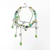 Industria Pesada de Alta Calidad Collar de Borla Mariposa Verde para Mujer 2025 Nuevo Nicho Dulce Fresco Cadena de Clavícula Multicapa con Cuentas