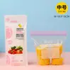 Sacos Espessos com Vedação Dupla para Uso na Cozinha, Sacos de Conservação de Alimentos de Grau Alimentício para Geladeira e Freezer, Sacos de Armazenamento Autovedantes