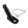 Conector de Remolque de Bicicleta Cabeza de Abrazadera de Hierro Componente de Conexión de Remolque para Bicicleta de Montaña Abrazado en el Eje Trasero de la Bicicleta