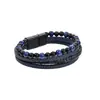 Pulsera hecha a mano para hombre transfronteriza pulsera tejida de ojo de tigre negro para hombre joyería pulsera de cuentas pulsera al por mayor Amazon