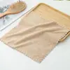 Toalla Cuadrada de Encaje de Terciopelo Coral Liso 30*30 Borde Cortado de Alta Densidad Toalla de Mano Trapo Suave Absorbente Toalla Pequeña