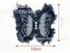 Patches de Tecido Jeans Lavado Retro Moda Coração Pequeno e Estrela de Cinco Pontas para Acessórios de Roupa, Sapatos, Chapéus, Bolsas e Patches Decorativos Bordados