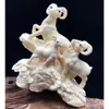 Talla de Madera de Tuyo del Taihang Tres Ovejas Abriendo Adornos Talla de Madera Maciza Oveja del Zodiaco Pieza de Mano Mascotas Artesanías Joyería