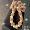 Lanyard de Felpa para Teléfono Móvil de Otoño e Invierno, Cadena Colgante de Bolso de Muñeca Corta con Perlas y Bolas de Pelo de Moda