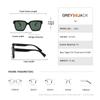 Gafas de moda europeas y americanas de montura grande, estilo de celebridad de Internet, gafas de sol de calle de estilo similar, para hombre, de borde ancho, cuadradas, de personalidad, polarizadas, moda para mujer