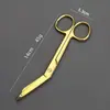 Tijeras de acero inoxidable de codo recto para desmontaje quirúrgico (No) Tijeras para tejidos Tijeras de belleza Tijeras para gasas Adhesivos para párpados Tijeras para cejas