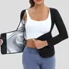 Amazon Conjunto Deportivo de Sudoración para Yoga y Fitness para Mujer Ropa Deportiva Transfronteriza Moldeadora de Cuerpo Corsé Sauna de Manga Larga para Ceñir la Cintura