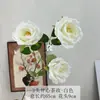 Buquê de rosas vermelhas artificiais, flores falsas de alta qualidade, flores para decoração de casa no Dia dos Namorados, enfeites para sala de estar, arranjo de flores para quarto e mesa de jantar