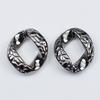 Joyería Accesorios de Equipaje Plástico Acrílico Galvanoplastia UV Patrón Estéreo 23*25 Cadena Hebilla Sub-Anillo Anillo Abierto