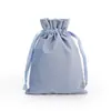 Bolsa de Algodón con Cordón Color Morandi para Guardar Joyería, Empaque a Prueba de Polvo para Pendientes y Anillos, Personalizable