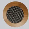 Esterilla aislante de bambú esterilla de bambú para platos base de taza de malla de aluminio posavasos de bambú