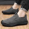 Zapatos de Hombre Nuevos Zapatos de Seguro Laboral para Conductor Zapatos Bajos de Un Paso para Hombre Zapatos Lazy para Comercio Exterior Suela Blanda Cómodos Zapatos de Trabajo para Exterior