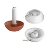 Molde de Silicona de Resina para Ropa DIY Portavelas Rayado Recipiente de Almacenamiento Portavelas Redondo de Corazón Molde de Yeso para Portavelas