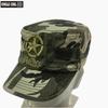 Boné Plano de Fã do Exército da Frente Unida Algodão Lona Aba Curta Chapéu Zhan Masculino e Feminino Casual para Exterior Proteção Solar