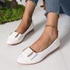 Comercio Exterior Tallas Grandes Zapatos para Mujer 2024 Nuevos Zapatos de Tacón Bajo Suave Puntiagudos Pisos Moda Casual Tacón Plano Zapatos de Madre