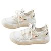 Zapatos de Malla para Mujer Verano 2025 Transpirables Deportivos Ocio Estilo Coreano Modernos Combinan con Todo Calado Suela Suave Zapatos de Malla Zapatos de Skate