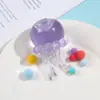 Brinquedo de apertar água-viva com gradiente transparente Borracha macia TPR Criatura marinha Alívio de estresse Brinquedo de rebote lento Atacado