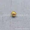 Campana maciza de latón al por mayor Campana sin sonido hecha a mano con cuentas Campana con patrón de cobre Accesorios para llaveros de joyería DIY