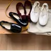 Zapatos de ballet de piel de oveja con lazo para mujer, zapatos de abuela sin cordones, suela suave, zapatos planos bajos cómodos