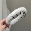 Diadema de Pelo Imitación Visón, de Borde Ancho Celebridad de Internet Otoño e Invierno Lavado de Cara Diadema de Terciopelo de Visón, Diadema para Lavado de Cara de Mujer Venta al por Mayor