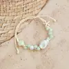 Pulsera de cerámica de Jingdezhen, nueva y que no se decolora, para estudiantes mujeres, pulsera de cuentas de estilo antiguo, pulsera de cerámica fresca y moderna