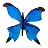 Cabeza de Flor de Mariposa de Goma Suave de Plástico, Decoración del Hogar con Flores Artificiales, Arreglo de Boda, Adornos al por Mayor, Decoración de Mesa para Exteriores