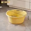 Tina de Lavado Engrosada y Ampliada para Baño Balcón, Lavabo Redondo Grande de Plástico para Lavar Ropa, Tina de Baño para Niños