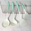 Espátula Chinesa de Silicone de Alta Temperatura Integrada em Duas Cores para Pegar Arroz e Sopa, Espátula Colher Antiaderente para Panelas, Utensílios de Cozinha