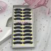 Pestañas Postizas al por Mayor del Fabricante A25 Diarias Gruesas Moda Maquillaje Nude Pestañas Postizas Tallos de Hilo de Algodón Hechas a Mano Taiwanesas 10 Pares