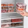 Caixa de Armazenamento de Carne Congelada para Geladeira, Caixa Sub para Carne Congelada Rápida de Grau Alimentício, Caixa de Armazenamento de Conservação Empilhável