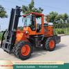Fornecimento de longo prazo de empilhadeira off-road a diesel com tração nas quatro rodas, equipamento de manuseio de combustão interna multifuncional, empilhadeira off-road