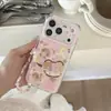 Funda de teléfono linda estilo Ins de Rilakkuma con cordón para Apple 17Promax, iPhone16Pro/15Pro