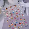Adesivos de Unha Fofos Crayon Shin-Chan 5D Em relevo Tridimensional Sr. Montanha do Crocodilo Adesivos de Unha Infantis DIY Modelo Sl