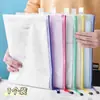 Bolsa de Archivo Engrosada, Bolsa Transparente de Malla con Cremallera, Bolsa de Almacenamiento de Papeles de Examen A4 de Gran Capacidad, Portaboletos, Papelería para Estudiantes, Impermeable