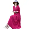 2026 Nueva Bata de Noche Estilo Chino para Mujer, Verano Algodón Seda Vintage Manga Media Vestido para Casa, Talla Grande Holgado Vestido para Mamá