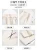 Pantalones de Pana Blancos para Mujer Invierno Más Terciopelo Rectos Casuales Petite Cintura Alta Chenilla Estrechos Pierna Ancha Largos