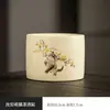 Cenicero de Cerámica Estilo Nuevo Kiln Ru con Diseño de Loto y Tapa, Evita que las Cenizas Vuele, Diseño Creativo para Mesa de Centro, Oficina, Hogar, Sala de Estar, Gama Alta