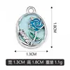 Los dijes de letras y rosas de plástico se pueden mezclar a granel para colgantes transfronterizos, accesorios, pulseras, collares y joyería DIY.. Ventas directas del fabricante