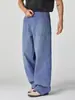 Ropa de Hombre Fengshe / Nueva Colección Primavera 2026 Streetwear Americano de Calidad Lavados Desgastados Salpicaduras de Tinta Pantalones Casuales de Pierna Ancha