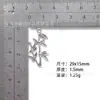 Acessórios DIY de Liga 29x15mm Pingente de Bambu Estilo Chinês Colar Brincos Acessórios para Roupas Atacado