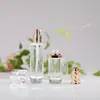 Botella de vidrio de alta calidad para crema de 30 g/50 g, botella gotero de 30 ml, botella de loción de 80 ml, juego de botellas para cosméticos