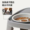 Produto Novo Transfronteiriço Cão Elevado Tigela Dupla Dobrável Cão Médio e Grande Comida Lenta Proteção do Pescoço Durável Aço Inoxidável Tigela para Cão Pet