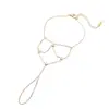 Aogu Ins Cadena de Muñeca de Acero Inoxidable con Corazón, Estrella y Avión Chapado en Oro Personalizado para Mujer, Accesorio de Mano Versátil Retro de Nicho