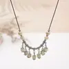 Humo y Niebla~Nuevo Collar de Perlas Estilo Chino para Mujer, Cadena para Clavícula de Lujo Ligero Inspirada en el Zen de Verano