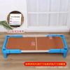 Alfombrilla de paja para cama de niños de verano, alfombrilla de seda helada de doble cara engrosada, alfombrilla de ratán para bebé, venta al por mayor para guardería, alfombrilla para dormitorio de estudiantes