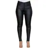 Otoño e invierno 2024 nuevo transfronterizo Amazon wish pantalones de cuero PU de color sólido casual sexy leggings pantalones de mujer comercio exterior