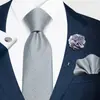 Venta Caliente Transfronteriza para Hombre Negocios Gama Alta Corbata Formal de Bolsillo para Negocios Set de Corbata 8cm Grande Suministro Listo